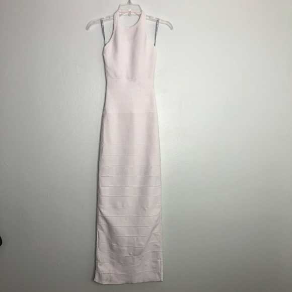 Herve Leger Dress Bandage Halter Gown - Picture 3 of 16